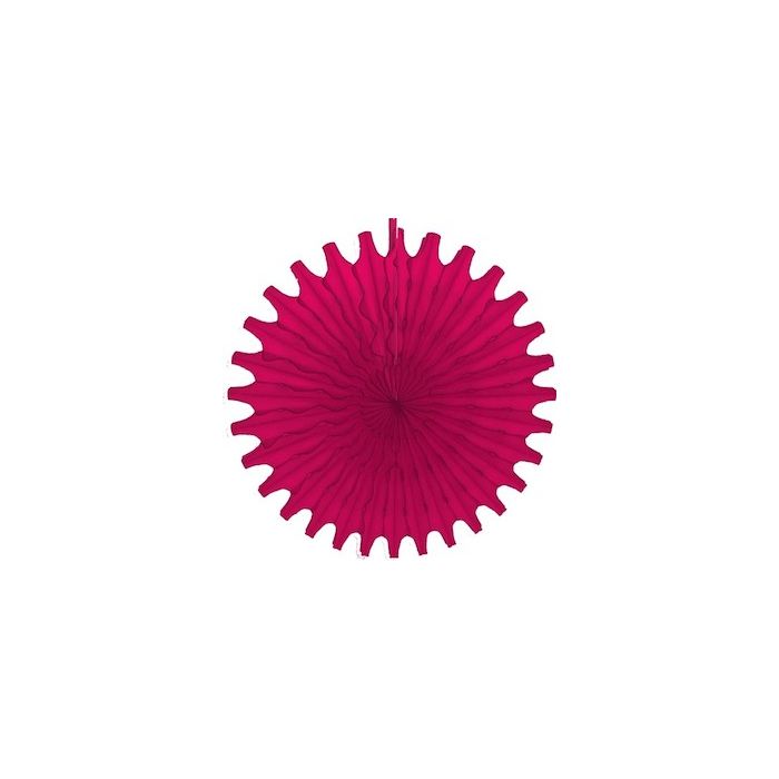 Hot Pink Honeycomb 18" Tissue Fan Decoration