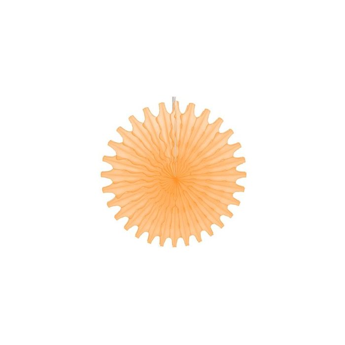 Peach Honeycomb 18" Tissue Fan Decoration