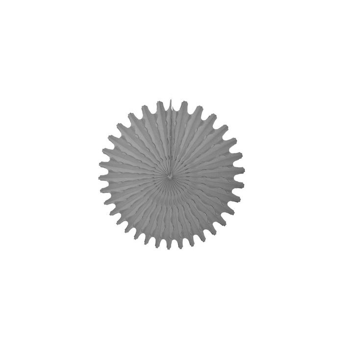 Gray Honeycomb 18" Tissue Fan Decoration