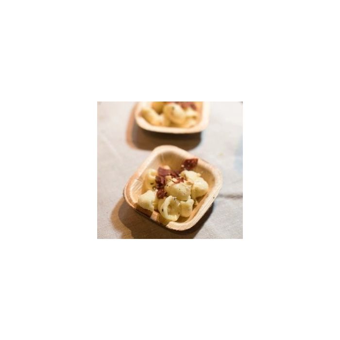 3" Square Palm Leaf Bowl - Pack of 25