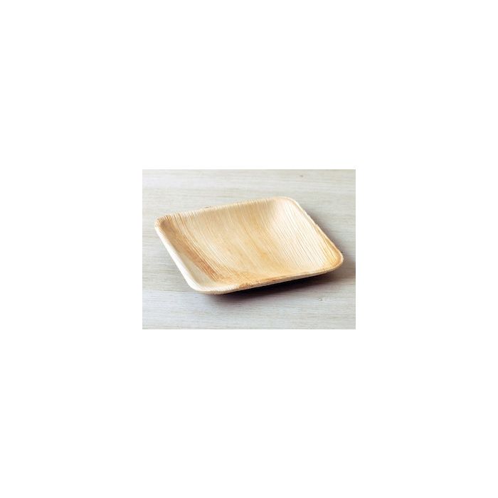 6" Square Palm Leaf Plate - Pack of 25
