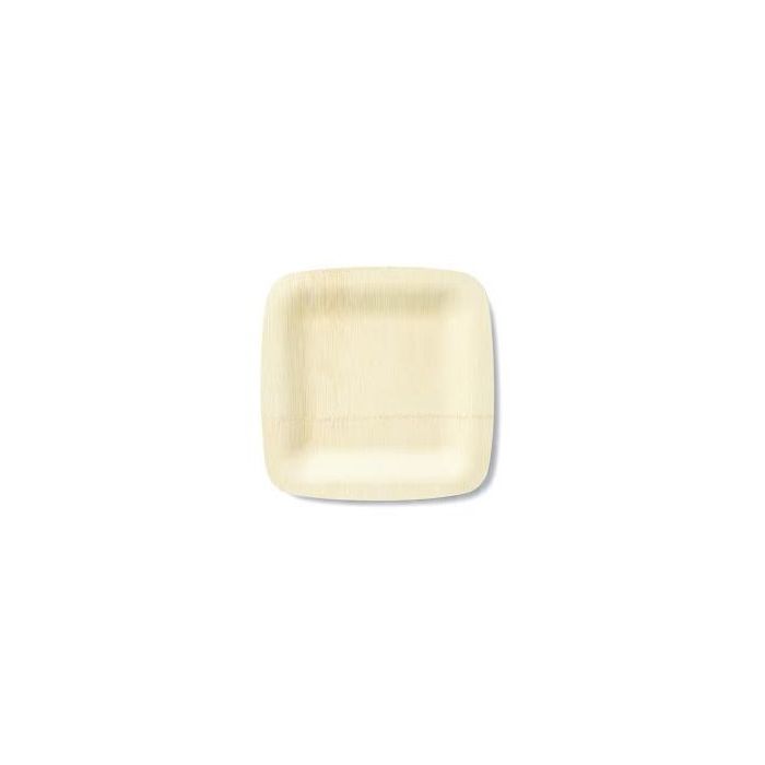 7" Square Plate All Occasion Bamboo Veneerware - Pack of 25