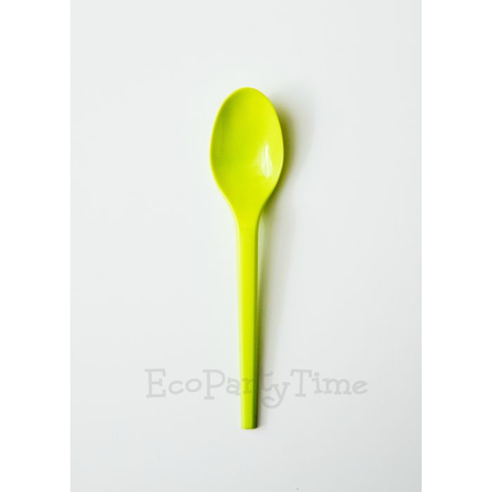 Green Compostable PLA 6 inch Spoons - Pack of 50