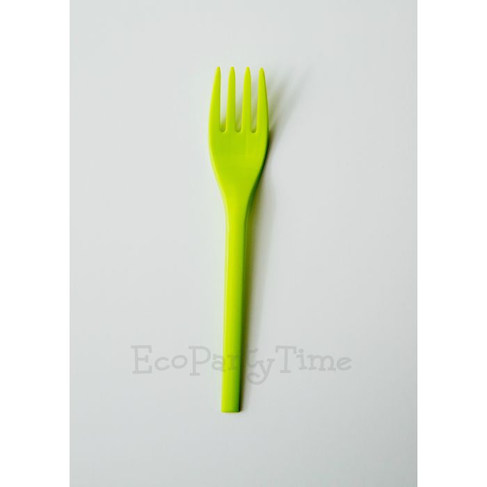 Green Compostable PLA 6 inch Forks - Pack of 50