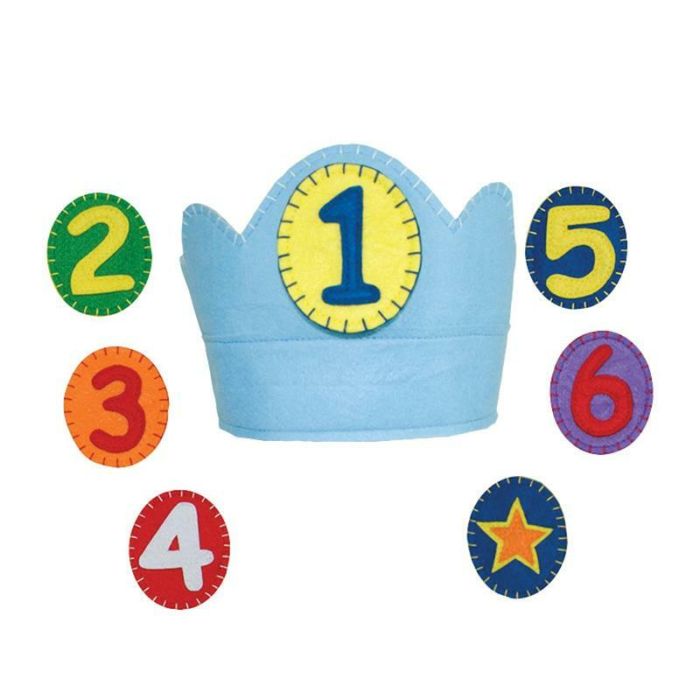 Yearly Birthday Felt Crown 