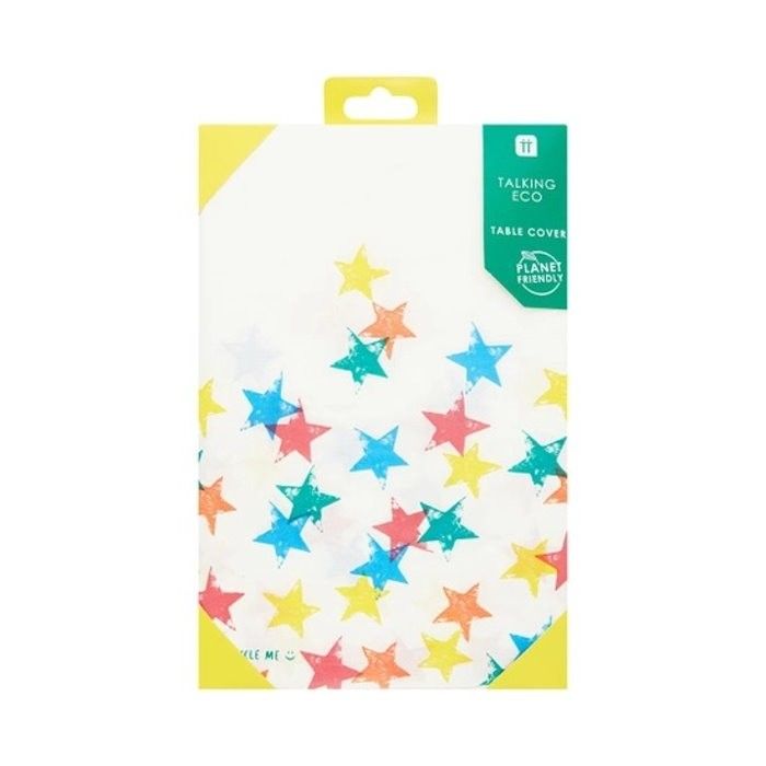 Rainbow Star Recyclable Paper Table Cover