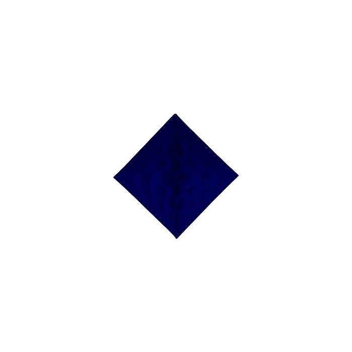 Blue Honeycomb 12" Tissue Diamond Decoration