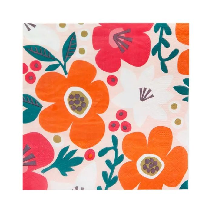 Floral Recyclable Napkin