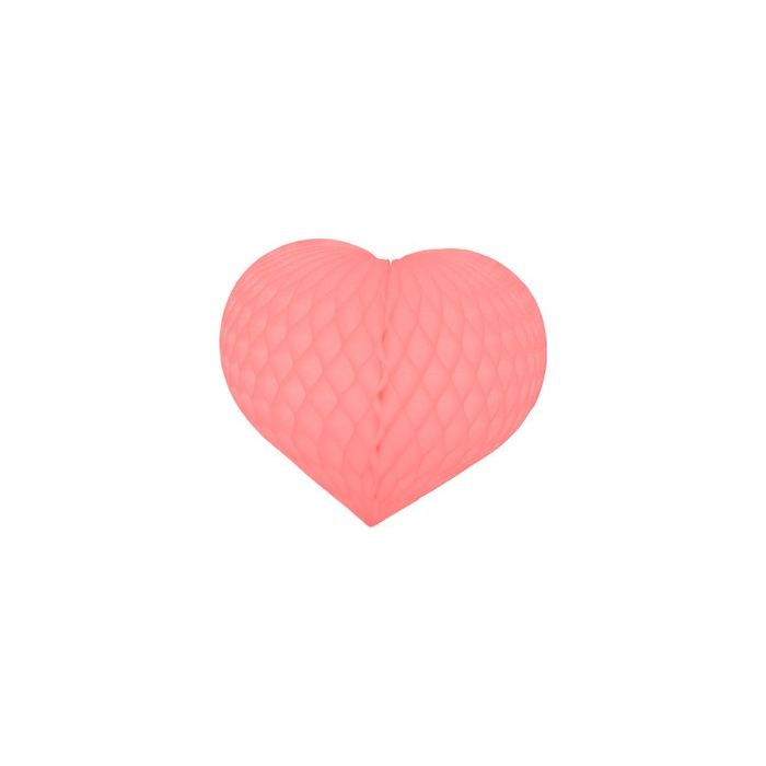 Pink Honeycomb Tissue Heart Decoration-Multiple sizes available