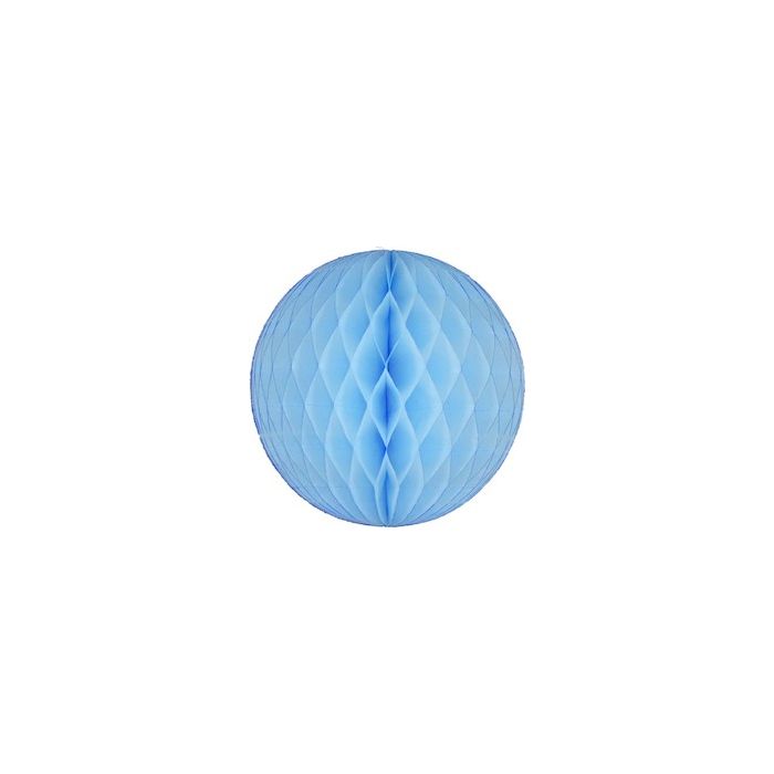 Light Blue Honeycomb Tissue Ball Decoration - Multiple Sizes Available