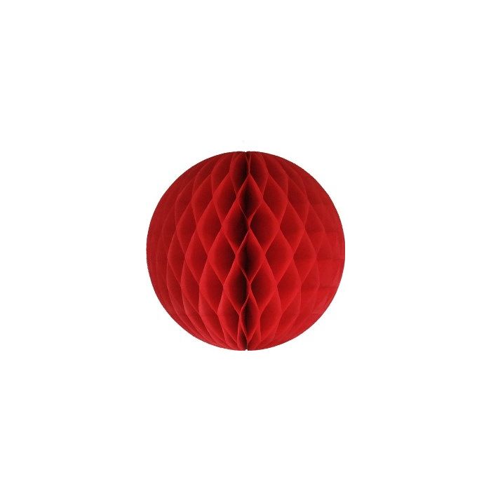 Red Honeycomb Tissue Ball Decoration - Multiple Sizes Available 