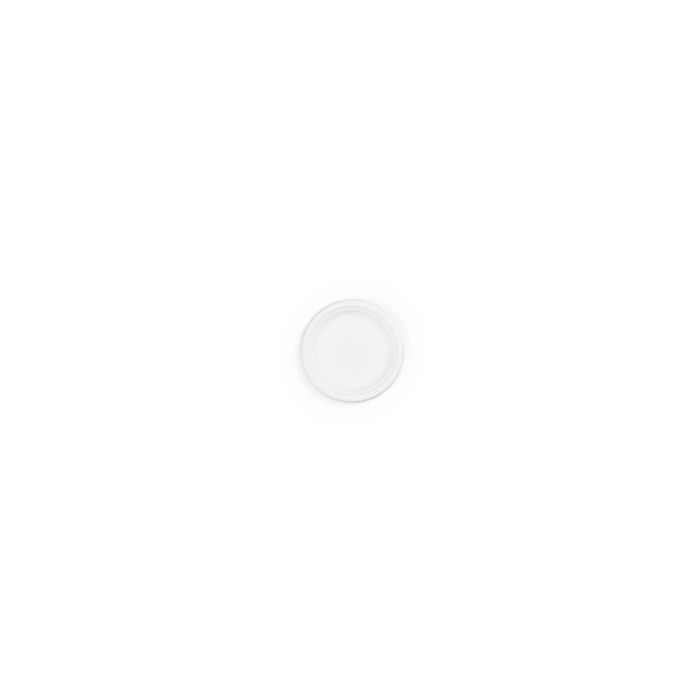 Compostable Bagasse 6" White Round Plate -Pack of 125