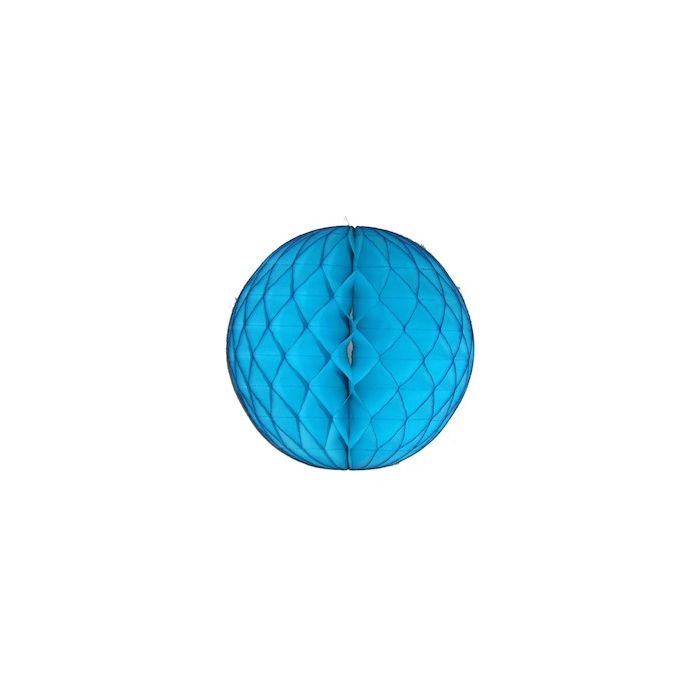 Turquoise Honeycomb Tissue Ball Decoration - Multiple Sizes Available