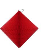 Red Honeycomb 12" Tissue Diamond Decoration