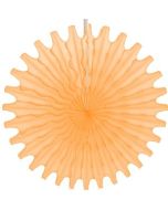 Peach Honeycomb 18" Tissue Fan Decoration