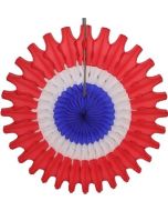 Patriotic Honeycomb 18" Tissue Fan Decoration