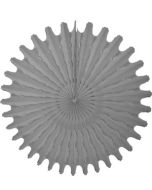 Gray Honeycomb 18" Tissue Fan Decoration