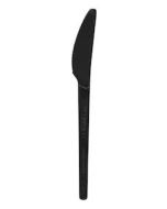 Compostable Black CPLA 6.5 Knife - Pack of 50