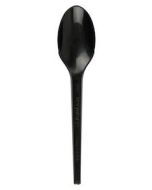 Compostable Black CPLA 6.5 Spoon - Pack of 50