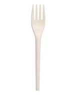 Compostable White CPLA 6.5 Fork - Pack of 50