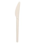 Compostable White CPLA 6.5 Knife - Pack of 50