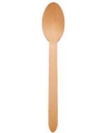 Eco Gecko Disposable Wooden Spoons 6.5" - Pack of 25