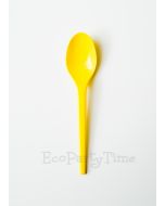 Yellow Compostable PLA 6 inch Spoons - Pack of 50