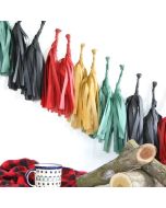Fireside Tissue Paper Tassel Garland - 6' Long