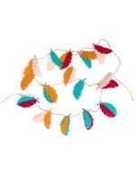 Feather Felt Garland - 7ft long