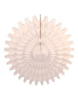 White Honeycomb 18" Tissue Fan Decoration