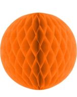 Orange Honeycomb Tissue Ball Decoration - Multiple Sizes Available