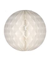 White Honeycomb Tissue Ball Decoration - Multiple Sizes Available