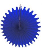 Blue Honeycomb 18" Tissue Fan Decoration