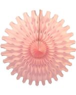 Pink Honeycomb 18" Tissue Fan Decoration
