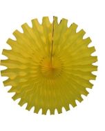 Yellow Honeycomb 18" Tissue Fan Decoration 