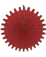 Red Honeycomb 18" Tissue Fan Decoration