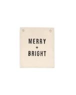 Merry Bright Canvas Banner