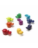 Handmade Soapstone Hippos-Set of 5