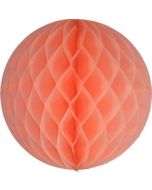 Peach Honeycomb Tissue Ball Decoration - Multiple Sizes Available