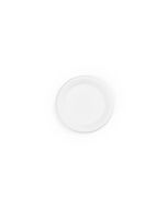 Compostable Bagasse 6" White Round Plate -Pack of 125
