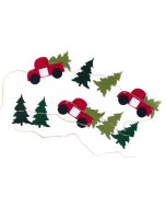Truck and Trees Felt Garland - 7ft long