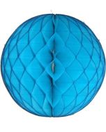 Turquoise Honeycomb Tissue Ball Decoration - Multiple Sizes Available