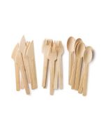 Bambu All Occasion Veneerware Knives, Forks, Spoons (8 forks, 8 knives and 8 spoons)