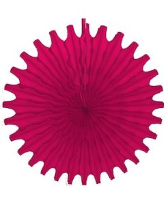 Hot Pink Honeycomb 18" Tissue Fan Decoration