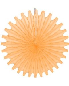 Peach Honeycomb 18" Tissue Fan Decoration