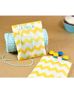 Chevron Little Paper Bags - Available in Multiple Colors
