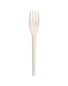 Compostable White CPLA 6.5 Fork - Pack of 50