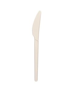 Compostable White CPLA 6.5 Knife - Pack of 50