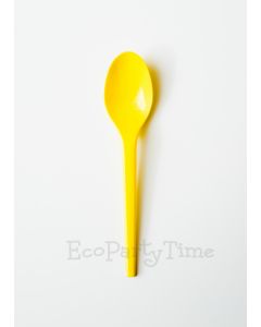Yellow Compostable PLA 6 inch Spoons - Pack of 50