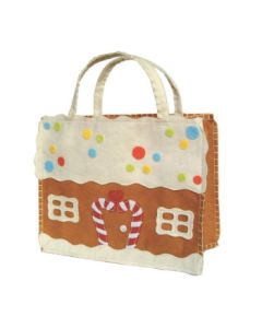Gingerbread Tote Felt Gift Bag